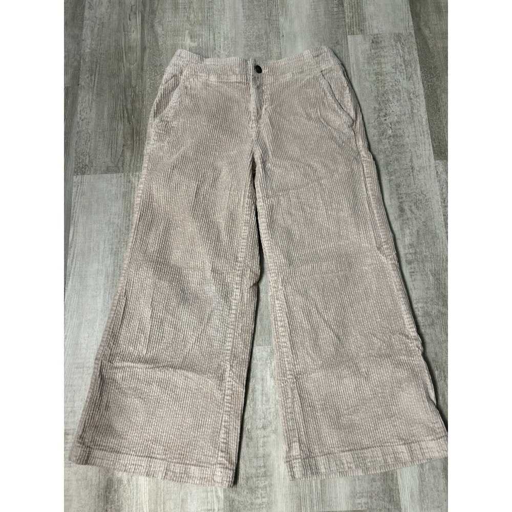 Pact Wide Leg Corduroy Pants in Light Taupe